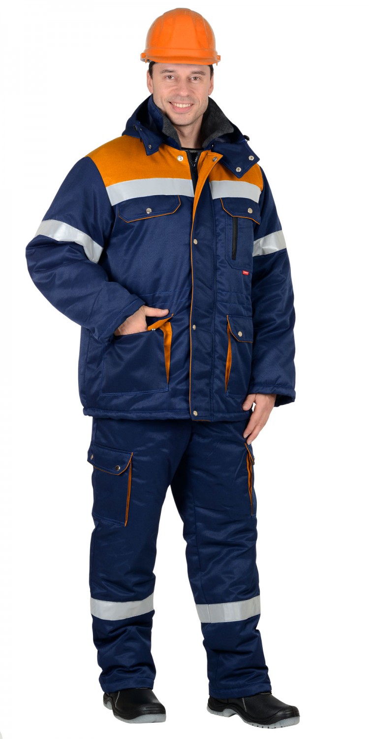 Костюм рабочий зимний V55438b мужской: куртка, полукомбинезон