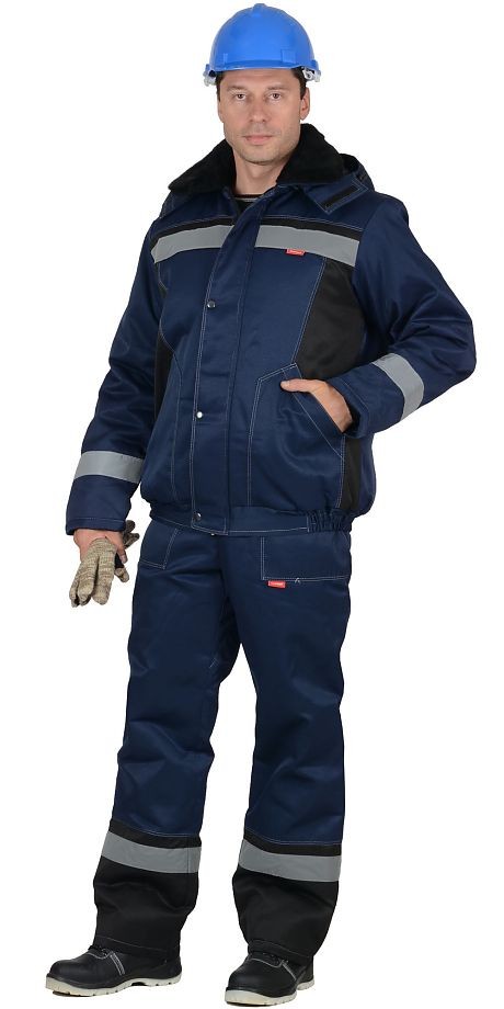 Костюм рабочий зимний V10091b мужской: куртка, полукомбинезон