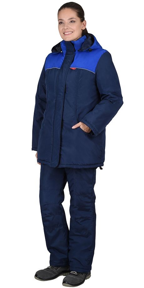 Костюм рабочий зимний V10096b женский: куртка, полукомбинезон
