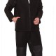 Костюм флисовый АРТ. 10813, куртка, брюки черный с накладками