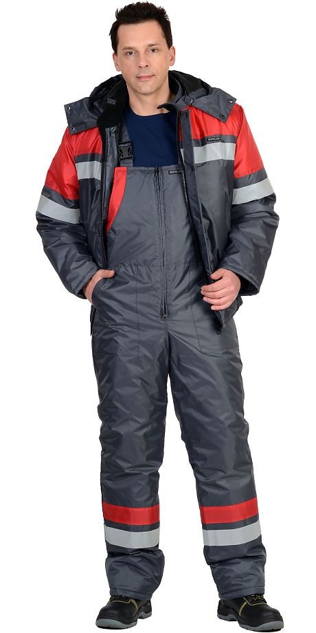 Костюм рабочий зимний V10567b мужской: куртка, полукомбинезон