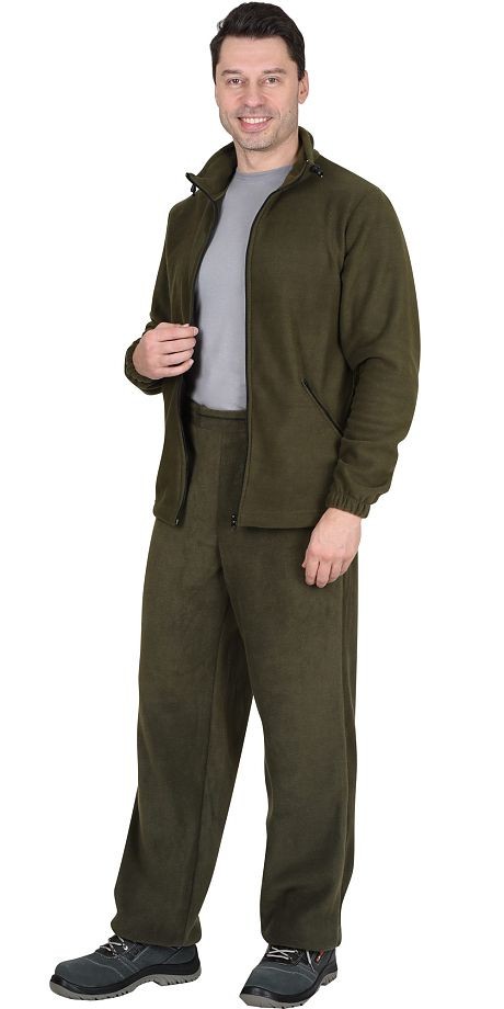 Куртка &quot;АРТ. 10696&quot; флисовая мужская оливковая